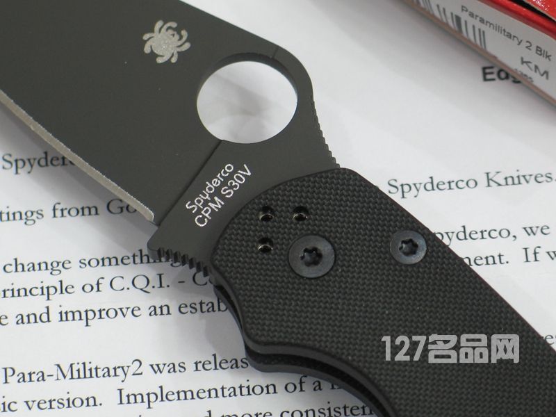 美国蜘蛛SPYDERCO C81GPBK2军用伞兵刀2代