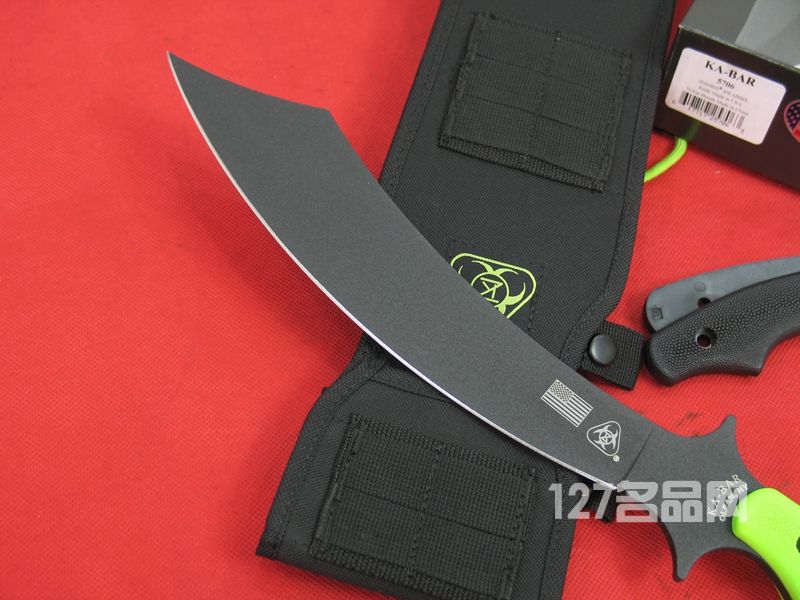 美国卡巴KA-BAR 5706僵尸系列 加勒比海盗开山刀 砍刀