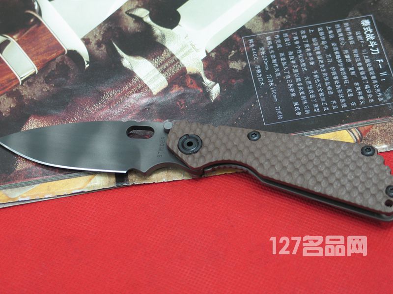 美国挺进者Strider SNG 弹坑柄战术折刀