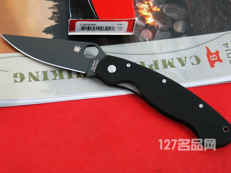 美国蜘蛛SPYDERCO C36GPBK全刃战术折刀