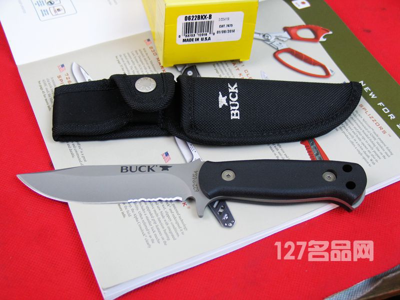 美国巴克 BUCK 0622BKX-B轻型战术刀