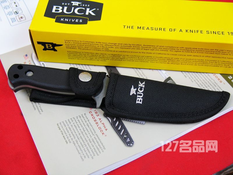 美国巴克 BUCK 0622BKX-B轻型战术刀