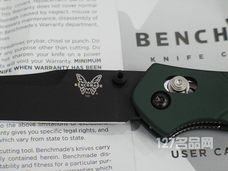 美国蝴蝶BENCHMADE 940BK奥斯本设计经典折刀