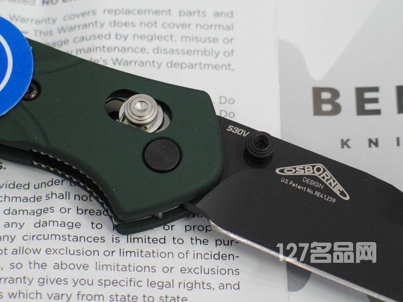 美国蝴蝶BENCHMADE 940BK奥斯本设计经典折刀