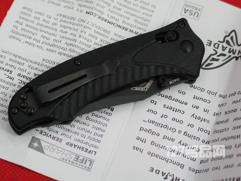 美国蝴蝶BENCHMADE 950BK-1黑色全刃战术折刀