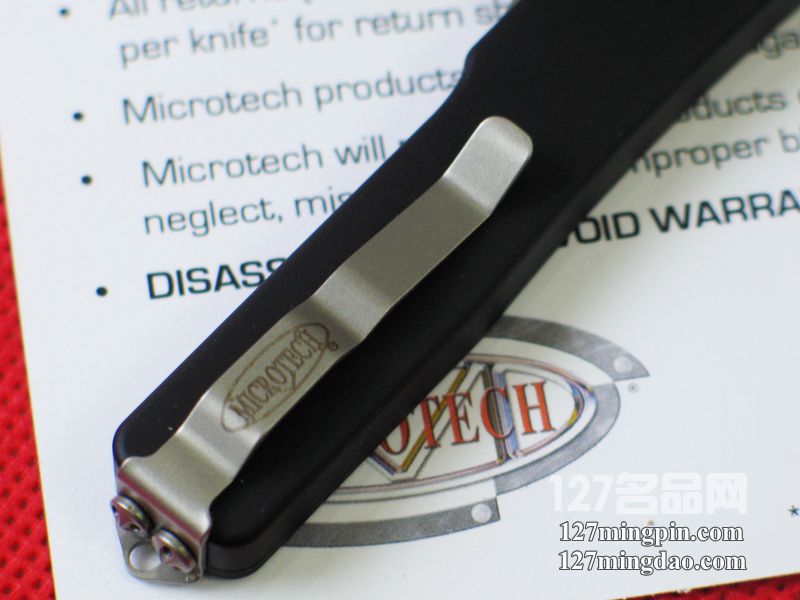 美国微技术MICROTECH CA147-4 UTX-70缎面双锋全刃直跳