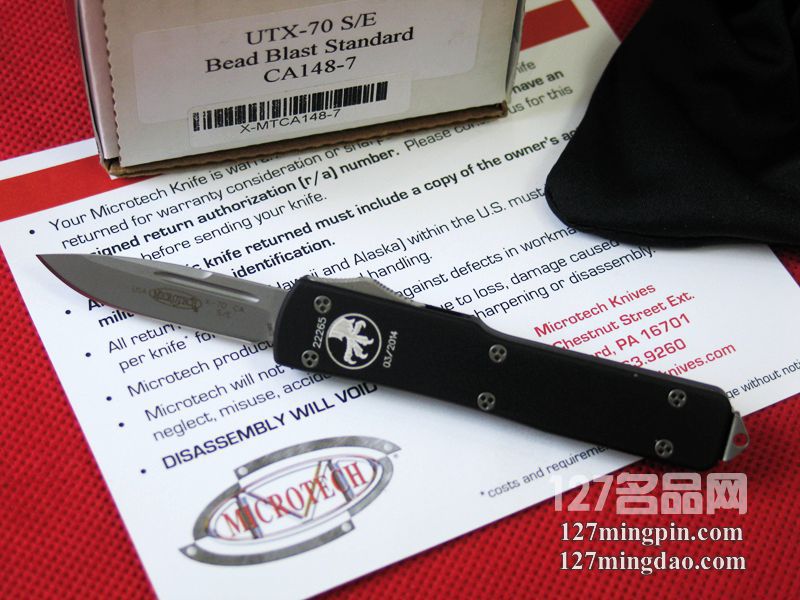 美国微技术MICROTECH CA148-7 UTX-70喷砂面单锋直跳