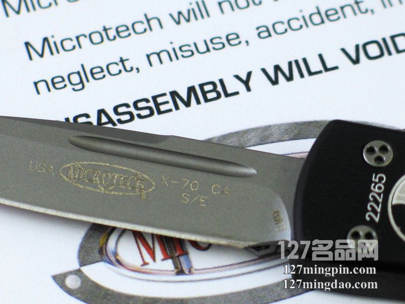 美国微技术MICROTECH CA148-7 UTX-70喷砂面单锋直跳