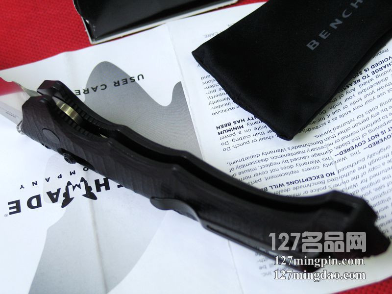 美国蝴蝶BENCHMADE 860S 疯狂格斗型弯刀银色半齿