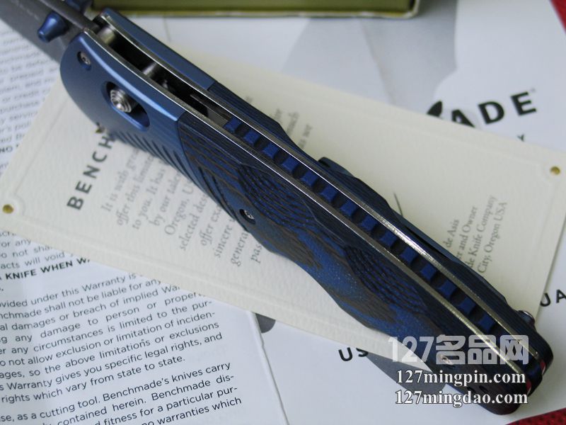 美国蝴蝶BENCHMADE 581-131限量版大马士革钢折刀
