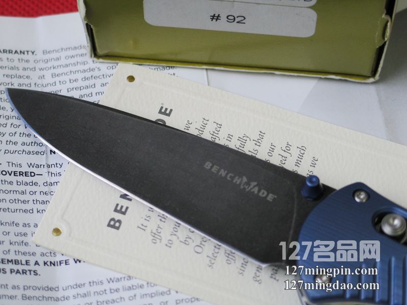 美国蝴蝶BENCHMADE 581-131限量版大马士革钢折刀