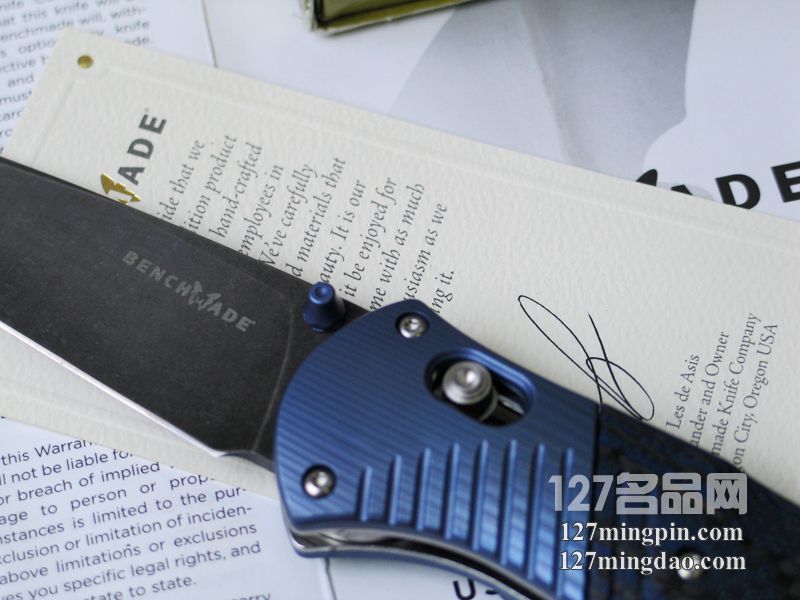 美国蝴蝶BENCHMADE 581-131限量版大马士革钢折刀