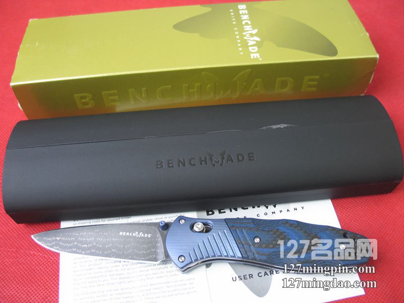 美国蝴蝶BENCHMADE 581-131限量版大马士革钢折刀