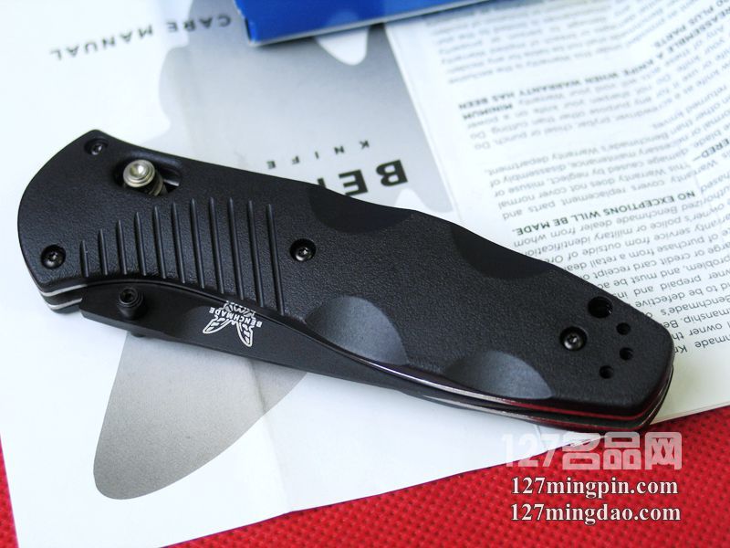 美国蝴蝶BENCHMADE 580SBK 半弹快开战术折刀 