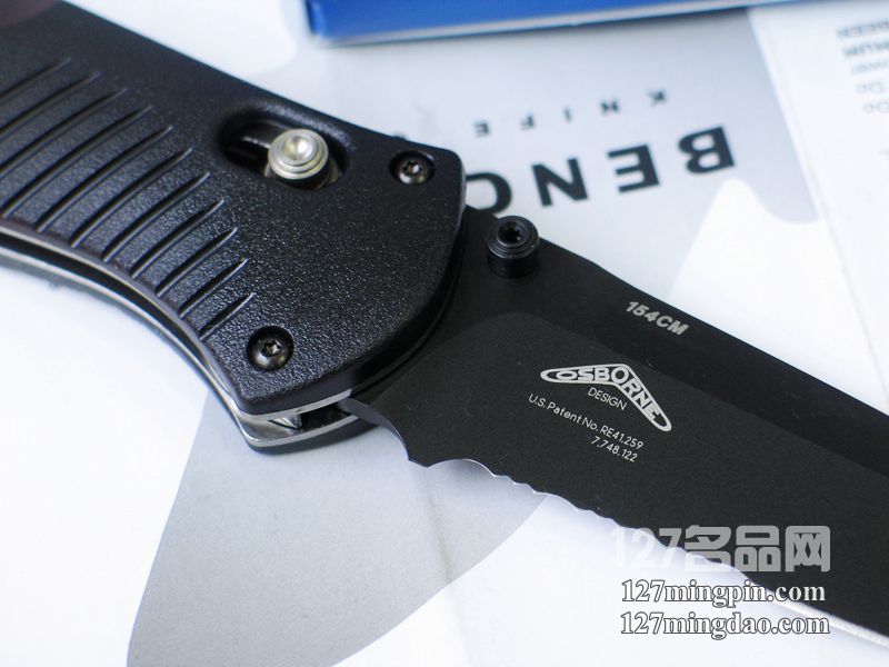 美国蝴蝶BENCHMADE 580SBK 半弹快开战术折刀 
