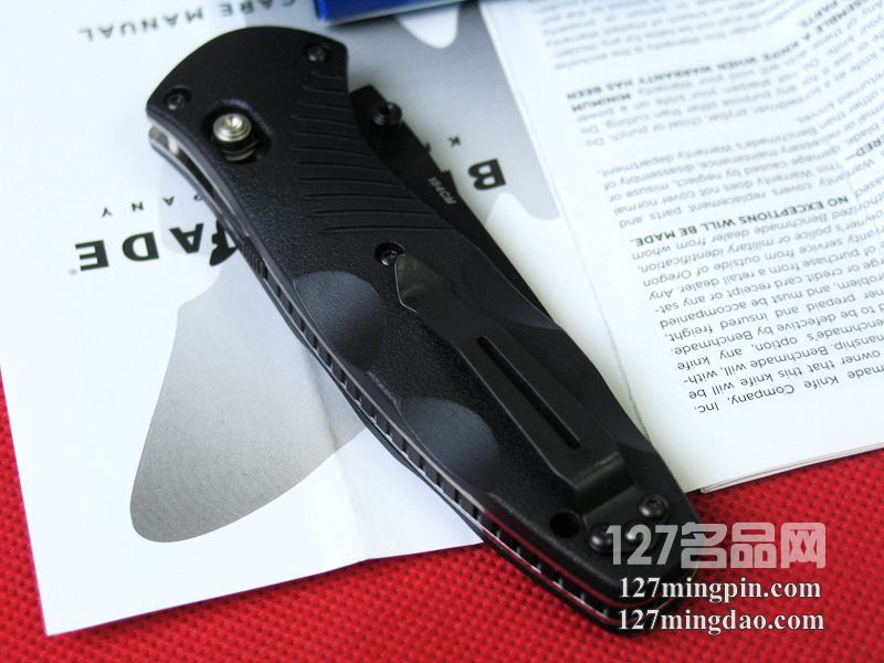 美国蝴蝶BENCHMADE 580SBK 半弹快开战术折刀 