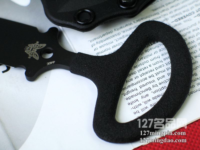 美国蝴蝶BENCHMADE 175BK 防卫双刃黑鞘手刺 