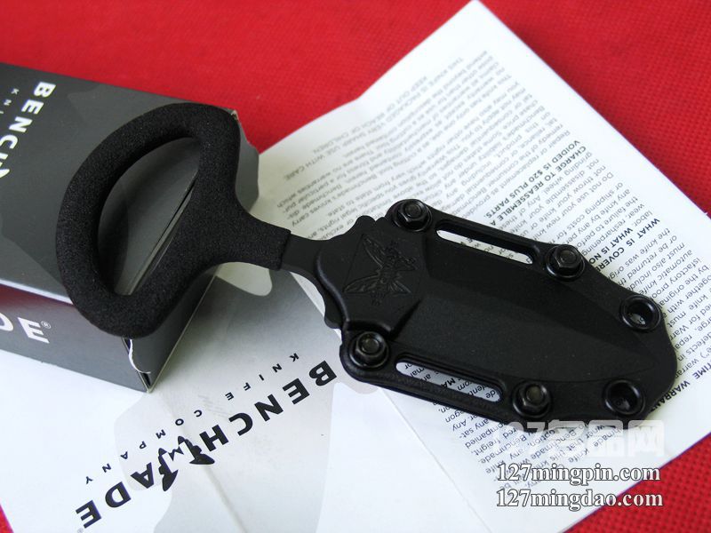 美国蝴蝶BENCHMADE 175BK 防卫双刃黑鞘手刺 
