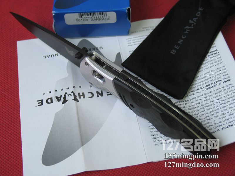 美国蝴蝶BENCHMADE 581BK 半弹助力快开刀