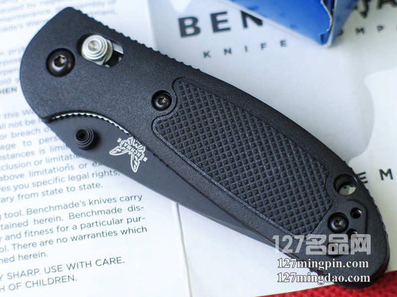 美国蝴蝶BENCHMADE 556SBK 迷你支配者 黑色半齿折刀