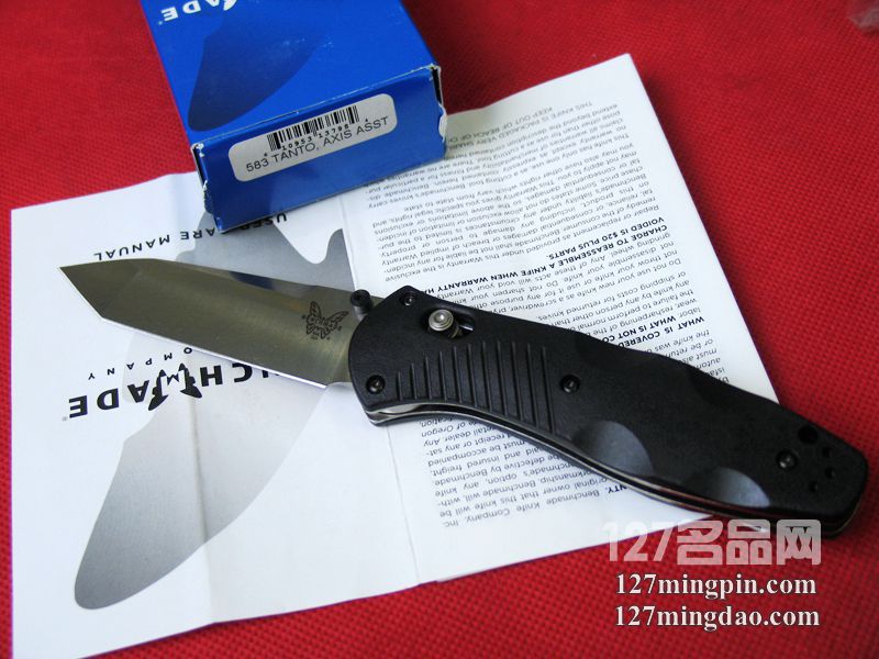 美国蝴蝶Benchmade 583助力T头快开折刀