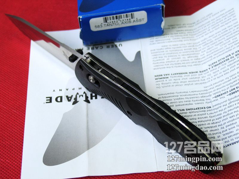 美国蝴蝶Benchmade 583助力T头快开折刀