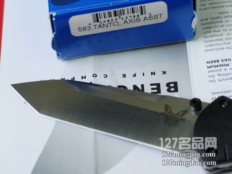 美国蝴蝶Benchmade 583助力T头快开折刀