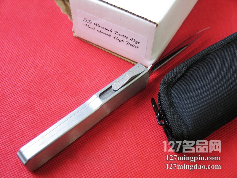 美国微技术MICROTECH OTF全钢柄镜面剑标双锋直跳