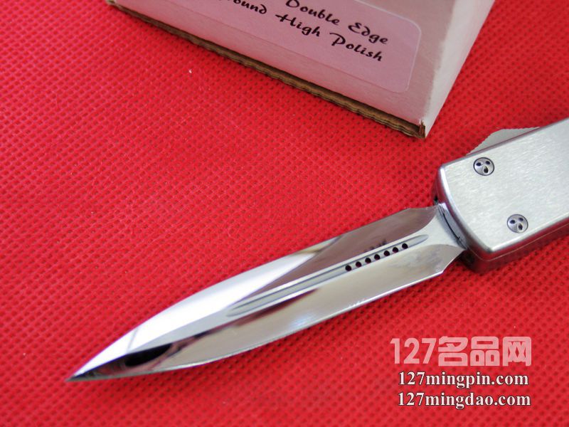 美国微技术MICROTECH OTF全钢柄镜面剑标双锋直跳
