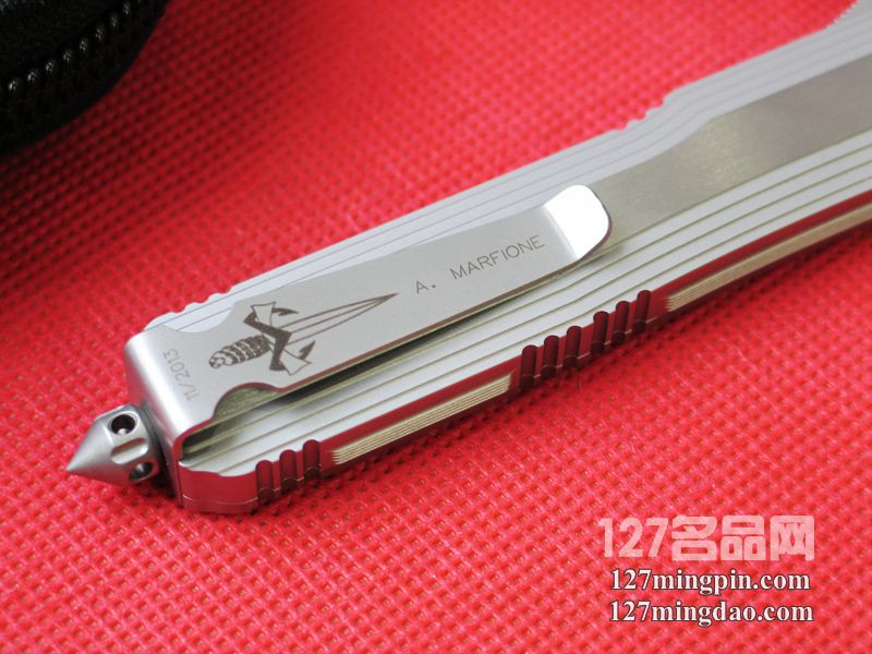 美国微技术MICROTECH OTF A.Marfione全钢柄剑标单锋直跳