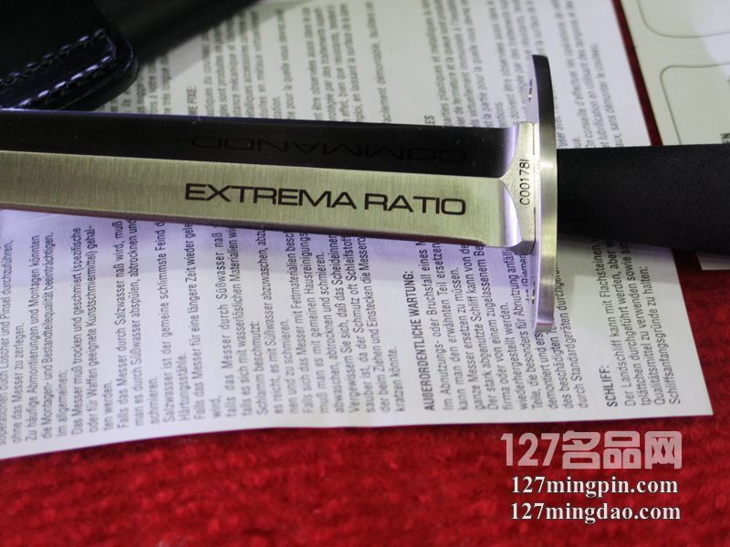 极端武力Extrema Ratio ER.COMMANDO SATIN特别版 突击队战术双刃匕首
