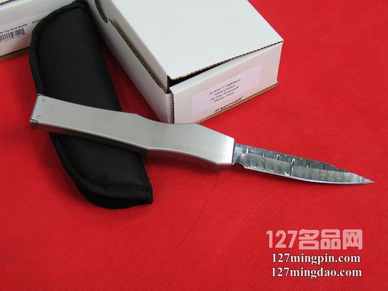 微技术MICROTECH 蓝色大马士革剑标 珍珠镶嵌定制版超强力直跳