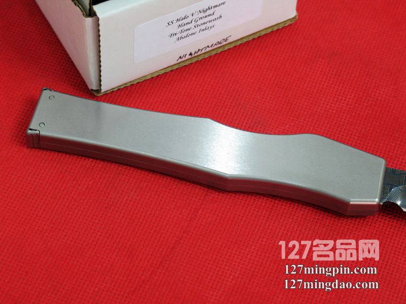 微技术MICROTECH 蓝色大马士革剑标 珍珠镶嵌定制版超强力直跳