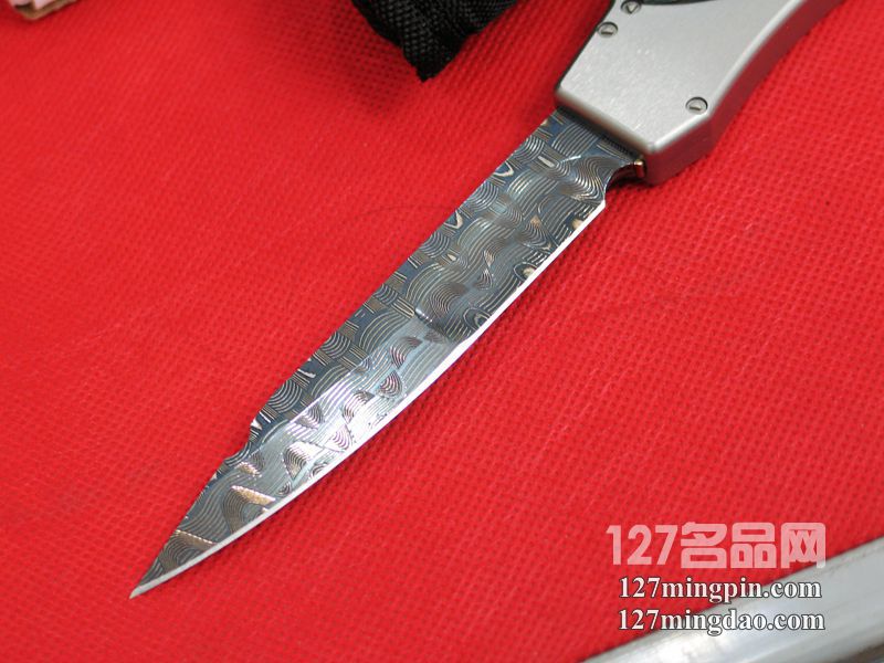 微技术MICROTECH 蓝色大马士革剑标 珍珠镶嵌定制版超强力直跳