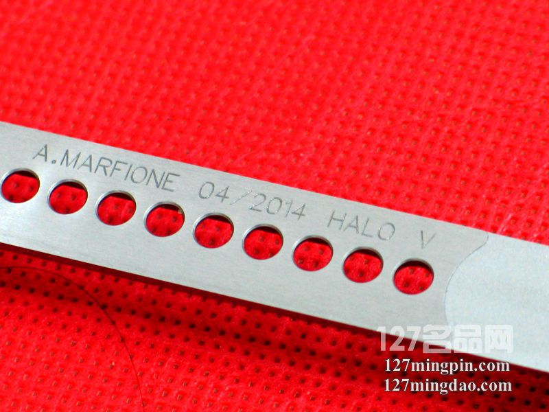 微技术MICROTECH 蓝色大马士革剑标 珍珠镶嵌定制版超强力直跳