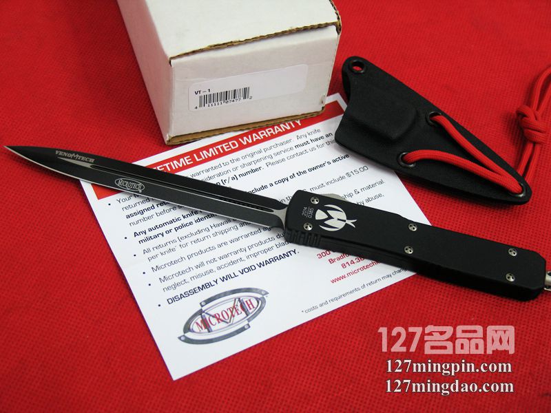 美国微技术MICROTECH VT-1 特别加长刃版直跳刀