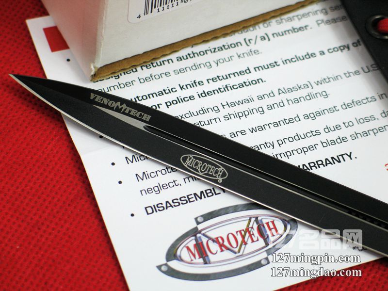 美国微技术MICROTECH VT-1 特别加长刃版直跳刀