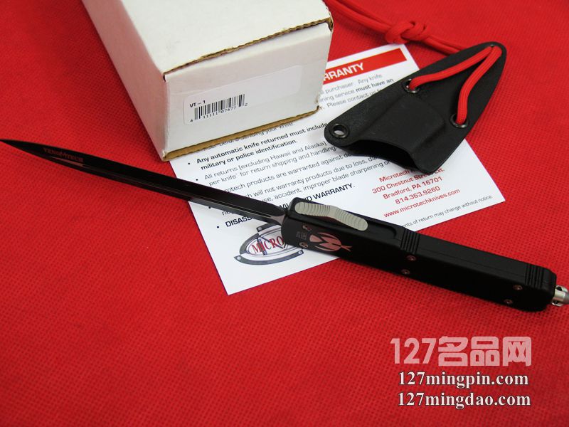 美国微技术MICROTECH VT-1 特别加长刃版直跳刀