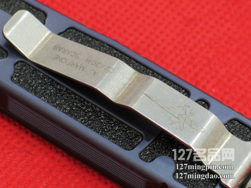 美国微技术MICROTECH Scarab甲虫 剑标 石洗定制版直跳