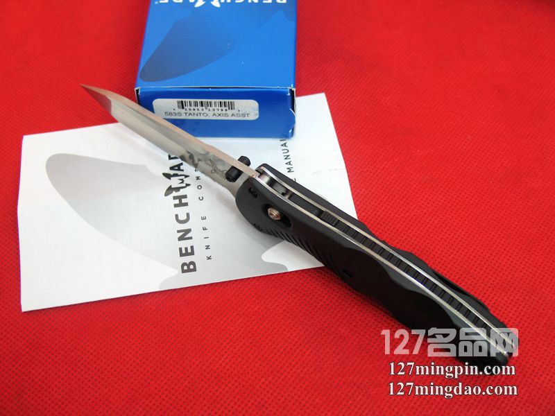 美国蝴蝶Benchmade 583S 半齿助力T头快开折刀