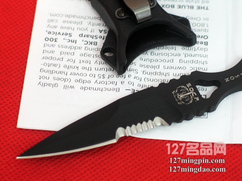 美国蝴蝶BENCHMADE 178SBK 半齿刺型匕首