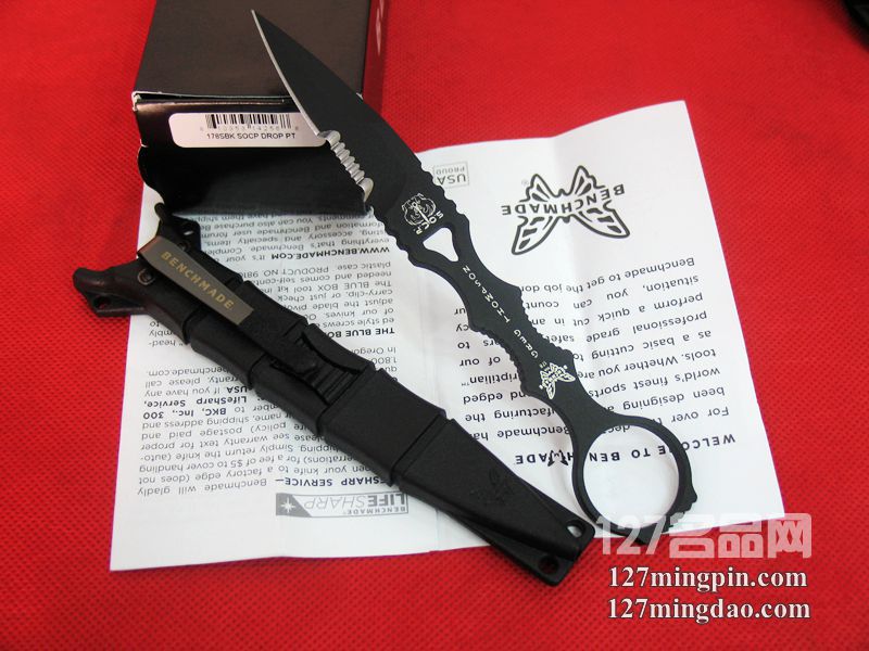 美国蝴蝶BENCHMADE 178SBK 半齿刺型匕首