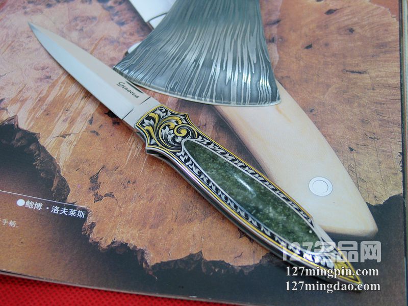 美国独立手工刀匠“女神”贵族绅士折刀