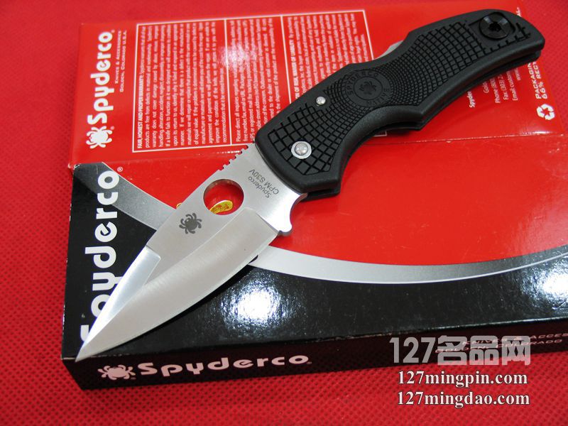 美国蜘蛛SPYDERCO  C41PBK  127名刀网