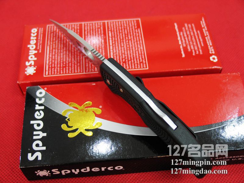 美国蜘蛛SPYDERCO  C41PBK  127名刀网