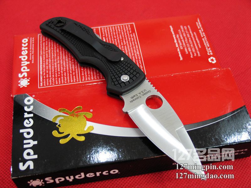 美国蜘蛛SPYDERCO  C41PBK  127名刀网