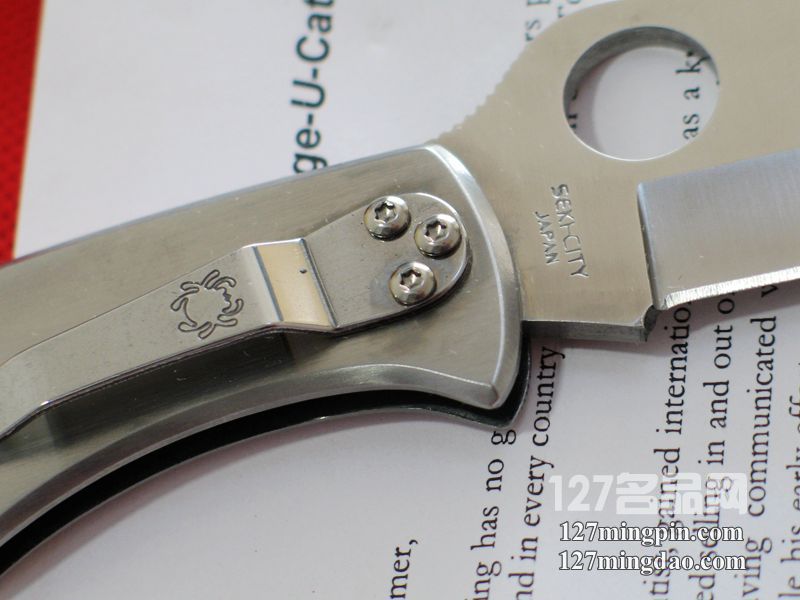 美国蜘蛛SPYDERCO  C10P全钢平刃折刀  127名刀网