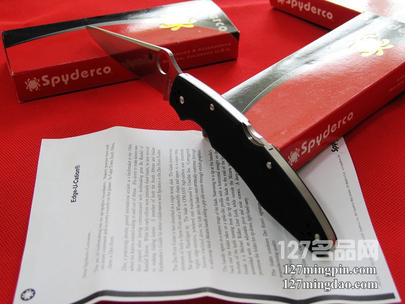 美国蜘蛛SPYDERCO C07GP3  127名刀网