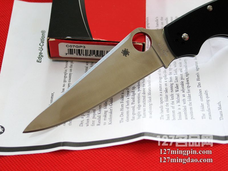 美国蜘蛛SPYDERCO C07GP3  127名刀网