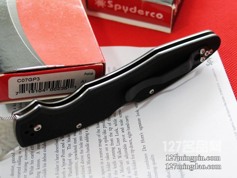 美国蜘蛛SPYDERCO C07GP3  127名刀网